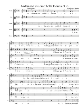 Ardemmo insieme bella Donna et io