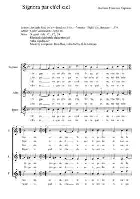 Signora par ch'el ciel