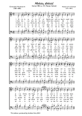 Alleluia, alleluia! Hearts and voices heavenward raise: