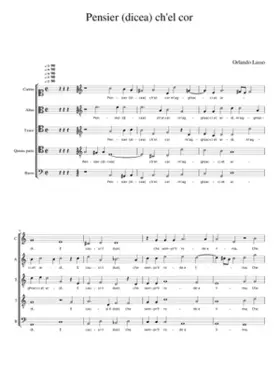 Pensier (dicea) che'l cor