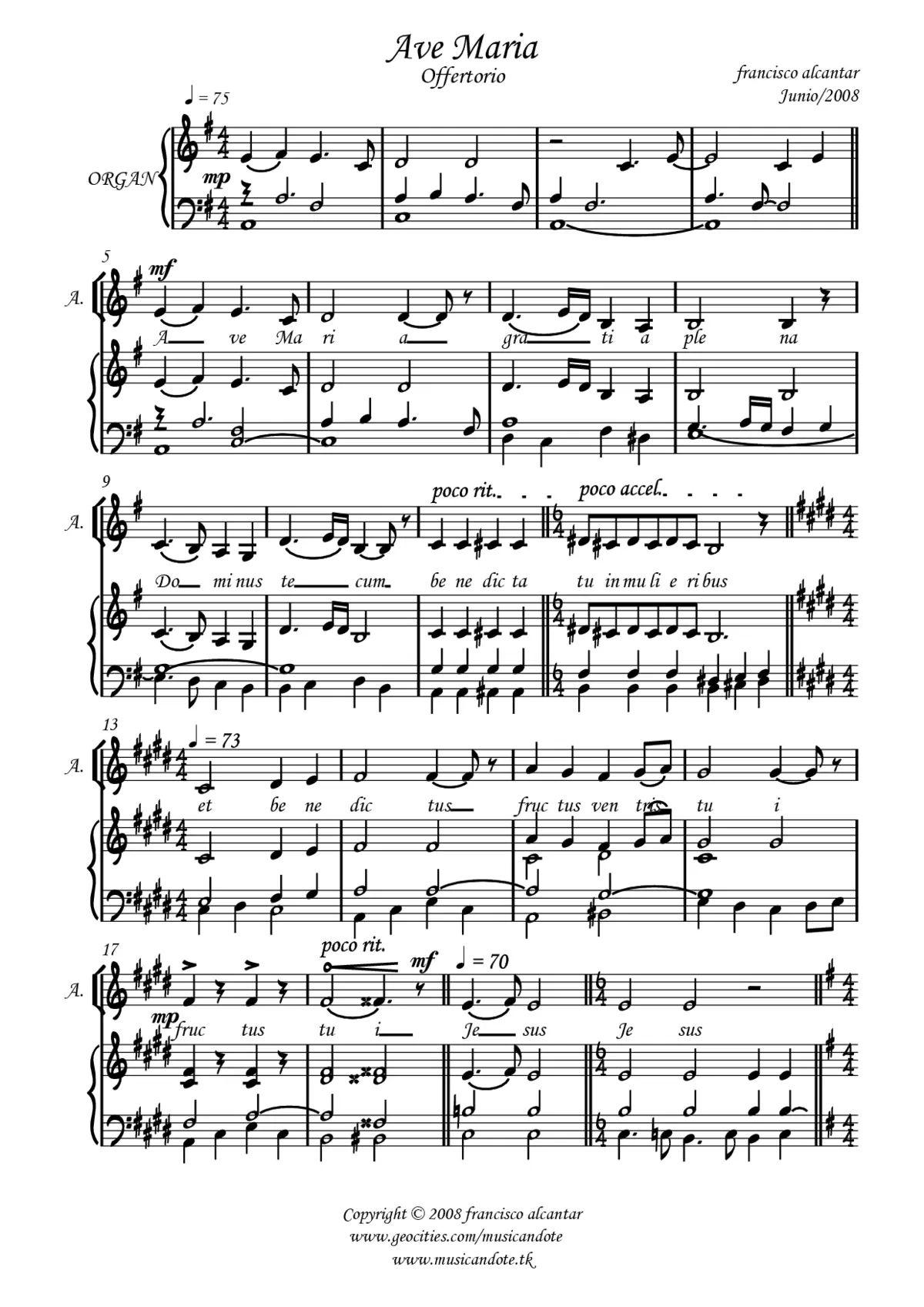 Ave Maria - Page 1