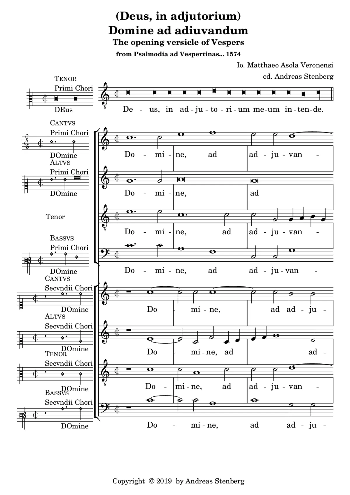 Domine ad adiuvandum me festina - Page 1