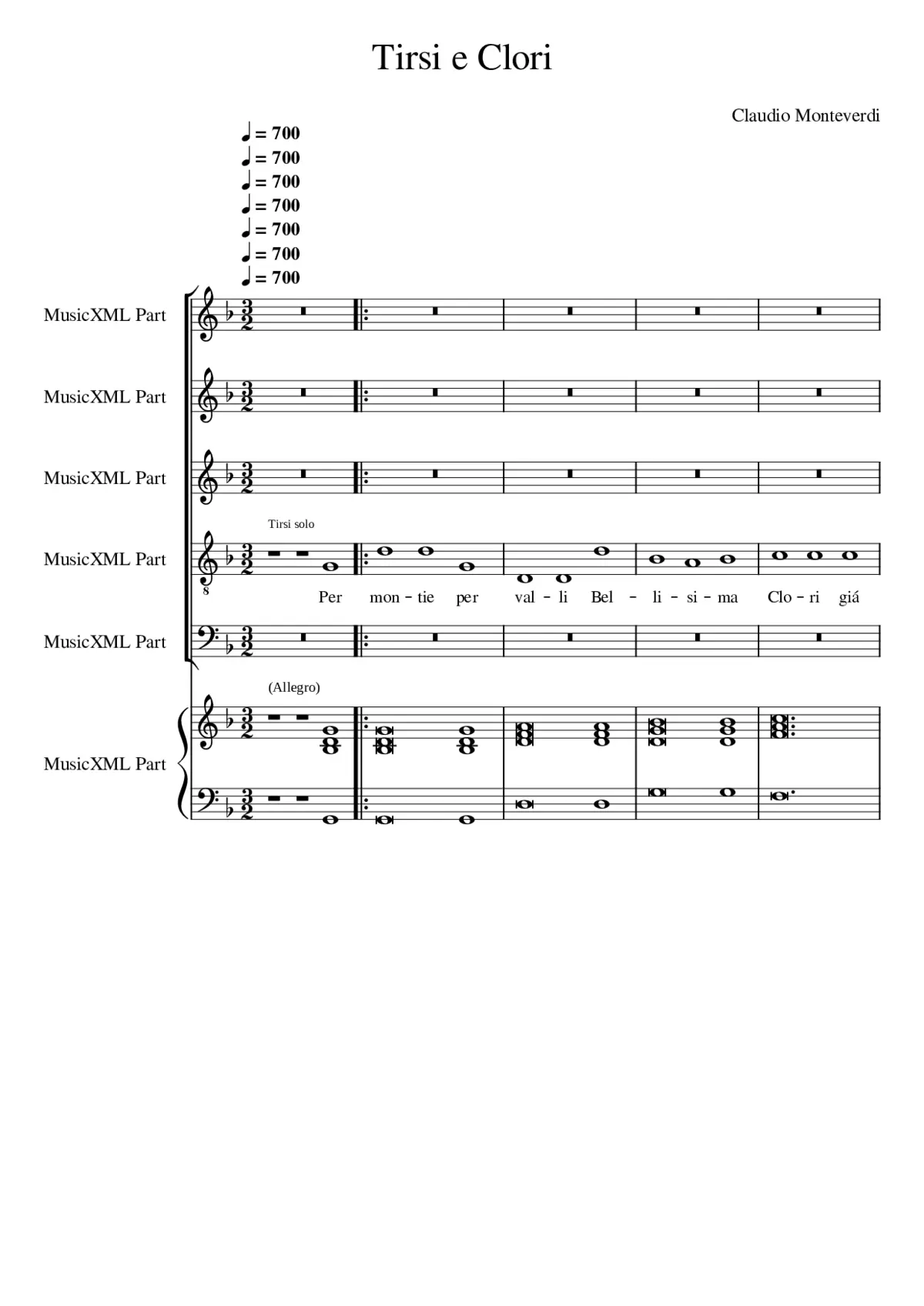 Tirsi e Clori - Page 1