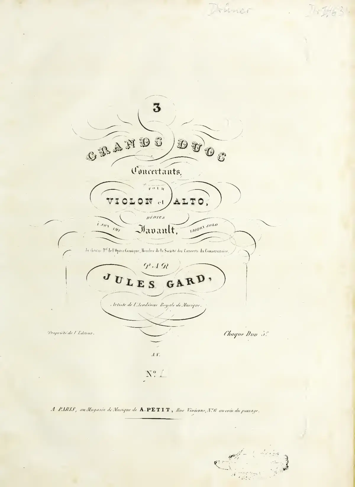3 Grand Concertante Duets for Violin and Viola - Page 1