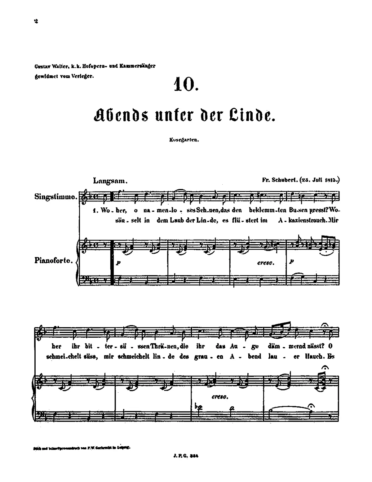 Abends unter der Linde - Page 1