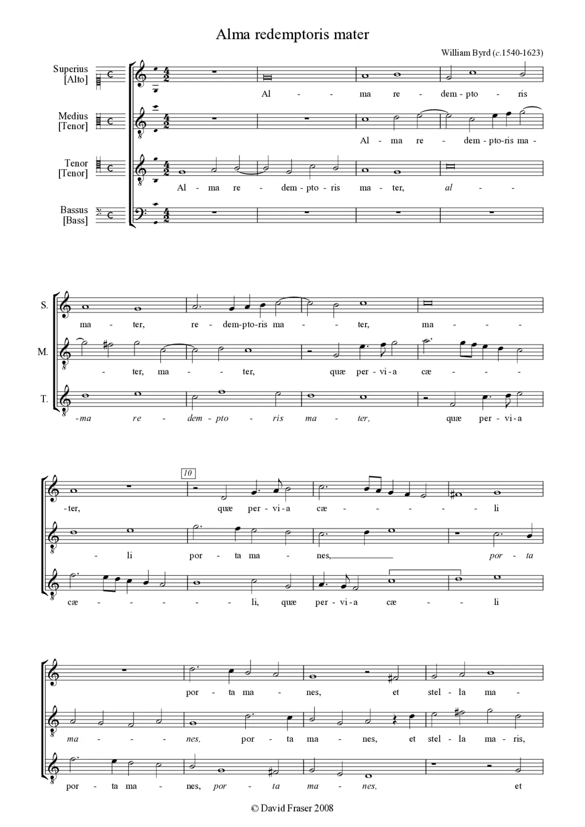 Alma Redemptoris Mater - Page 1