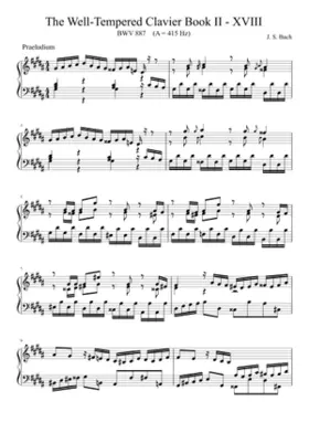 Prelude and Fugue in G-sharp minor BWV 887