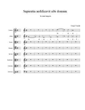 Sapientia aedificavit sibi domum