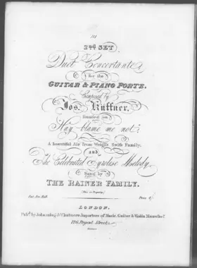 Duet Concertante for the Guitar and Piano No.2