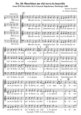 Meschina me chi nova la lancella