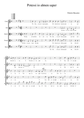 Potessi io almen saper