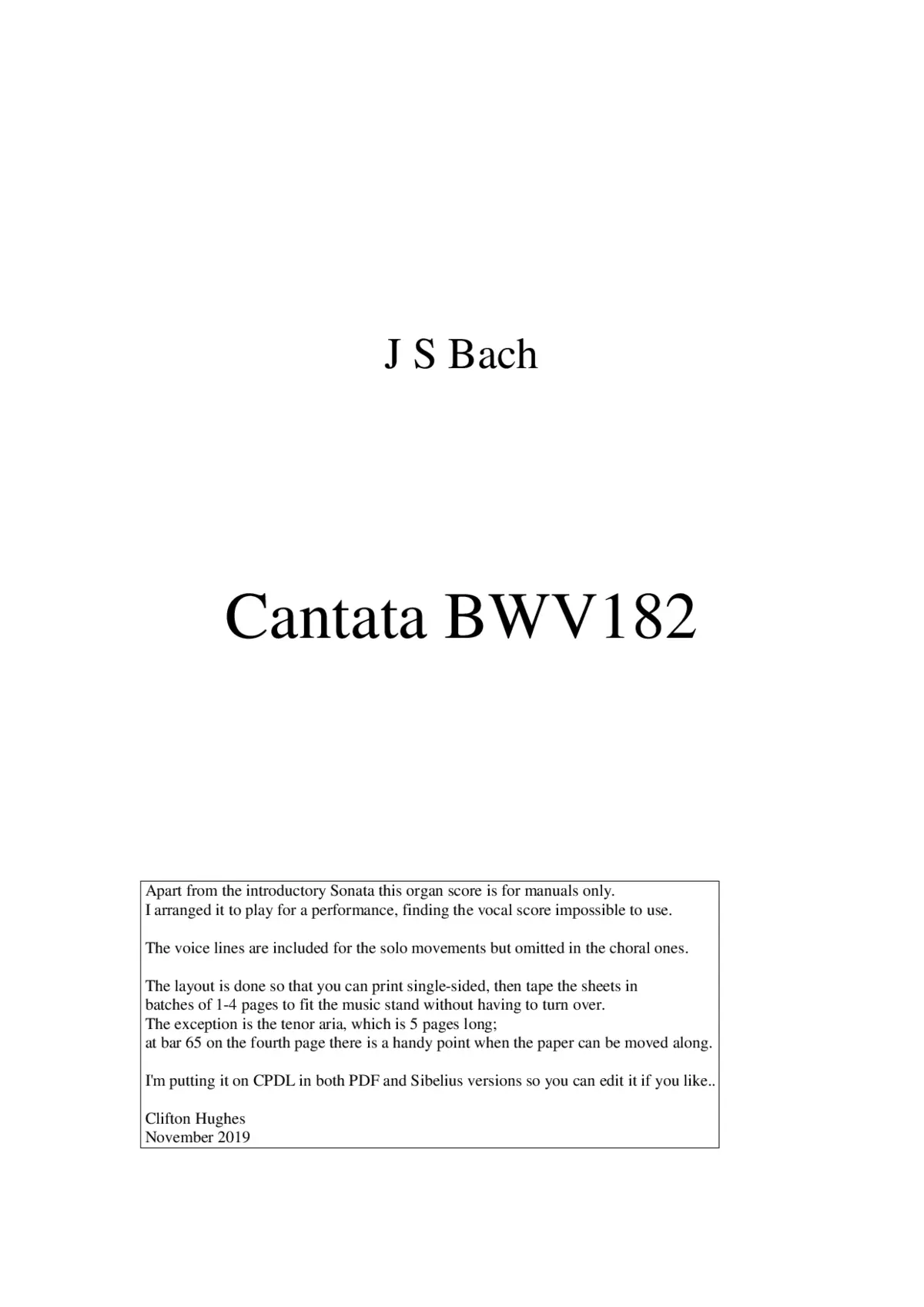 Himmelskönig, sei willkommen, BWV 182 - Page 1