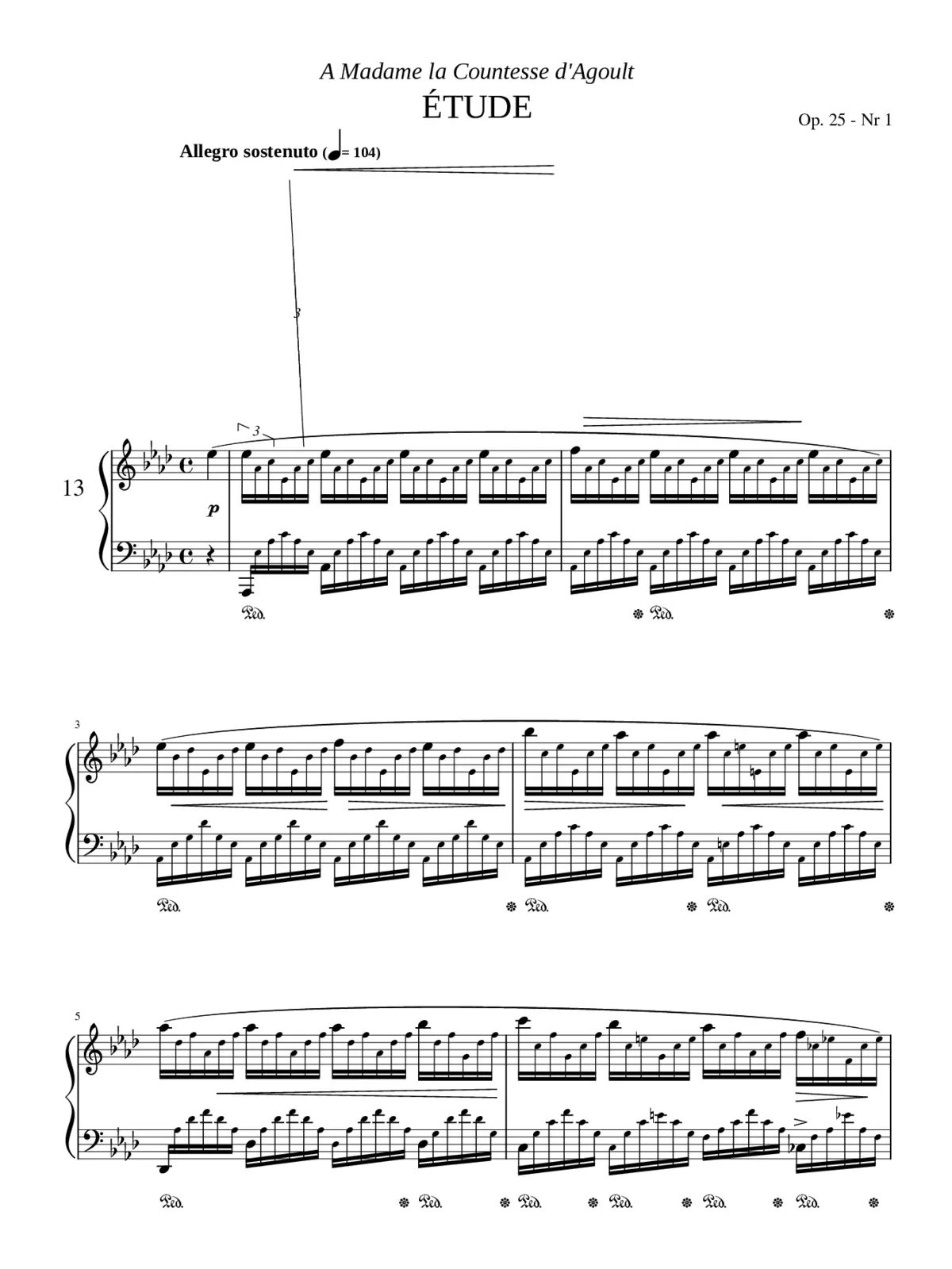 Études Op.25 - Page 1