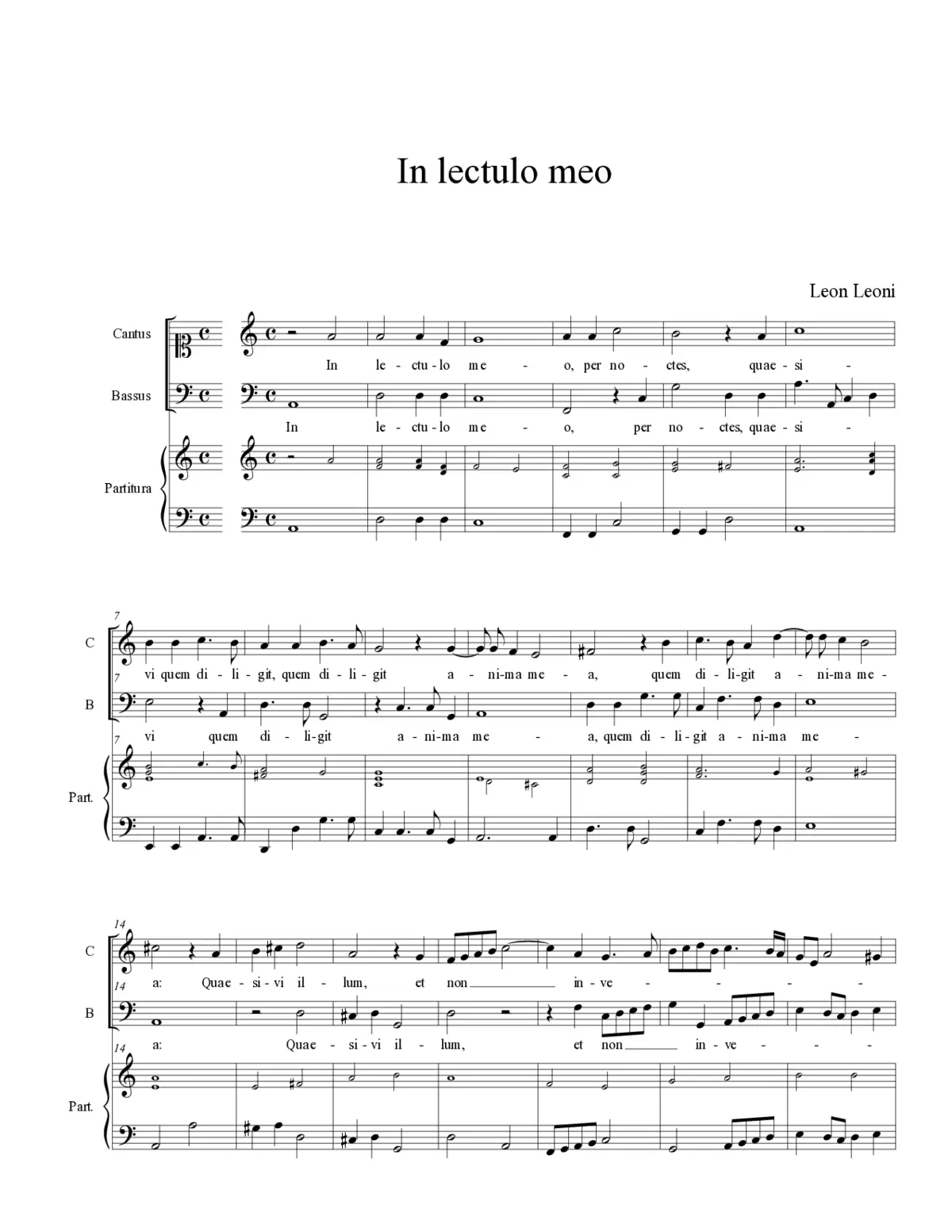 In lectulo meo - Page 1