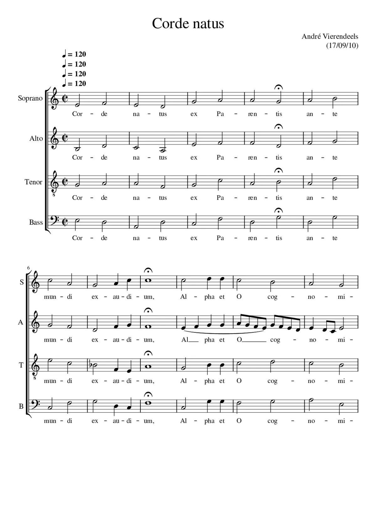 Corde natus - Page 1