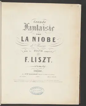 Grande fantaisie sur des motifs de Niobe