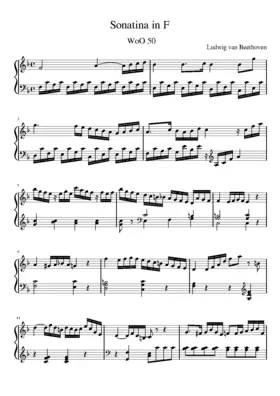 Sonatina for Piano, WoO 50