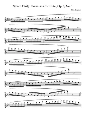 7 Exercices journaliers pour la flûte Op.5