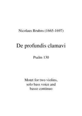 De profundis clamavi