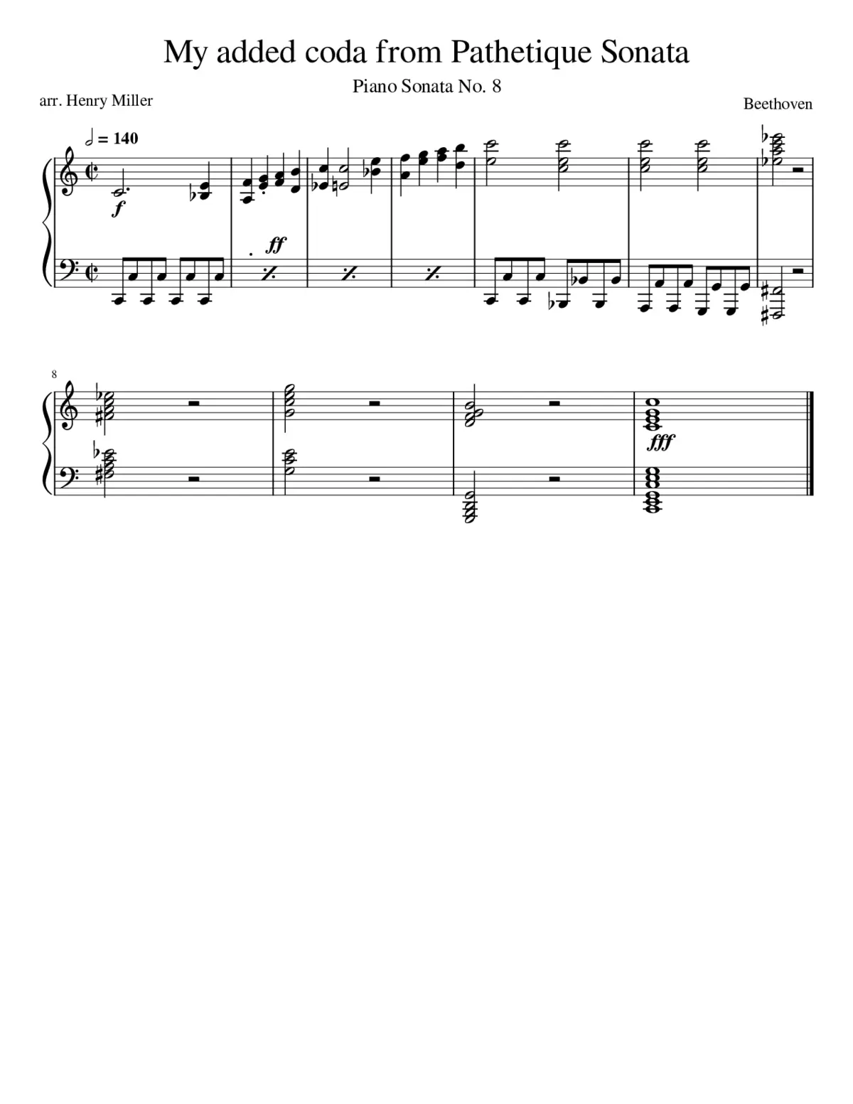 Pathetique sonata coda - Page 1