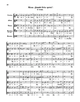 Missa Quando lieta sperai