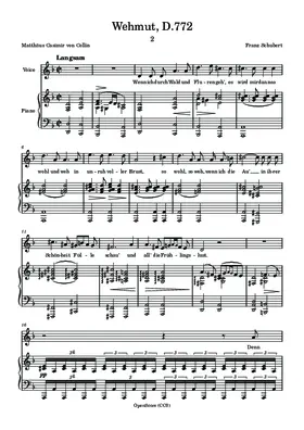 Wehmut, D.772