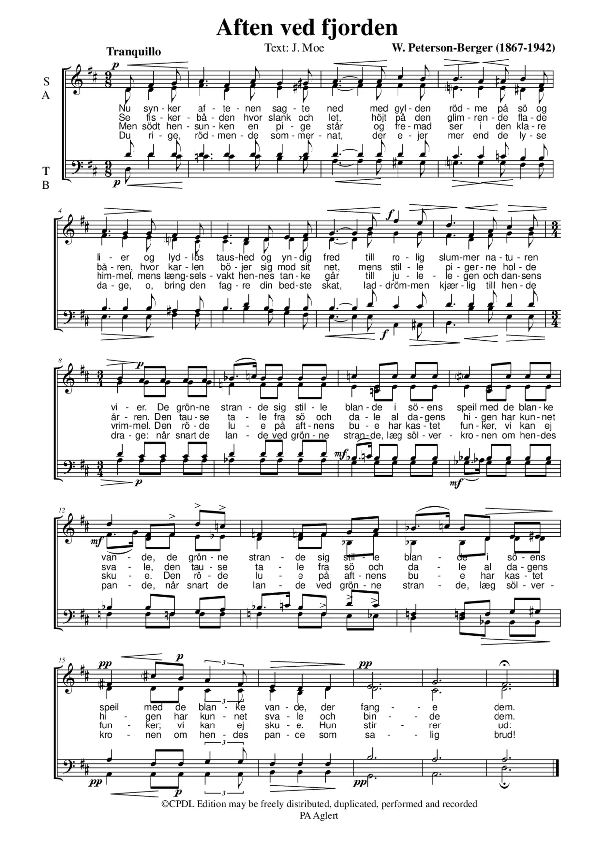 Aften ved fjorden - Page 1