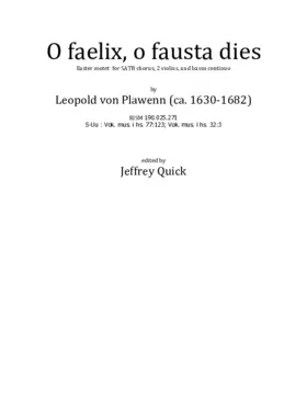 O faelix o fausta dies
