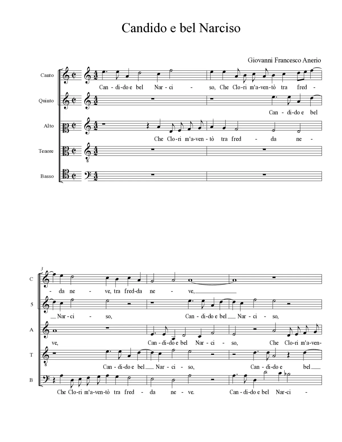 Candido e bel Narciso - Page 1