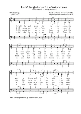 Hark! the glad sound! the Savior comes
