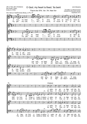 O God, my heart is fixed, 'tis bent (from A New Set of Anthems and Psalm Tunes)