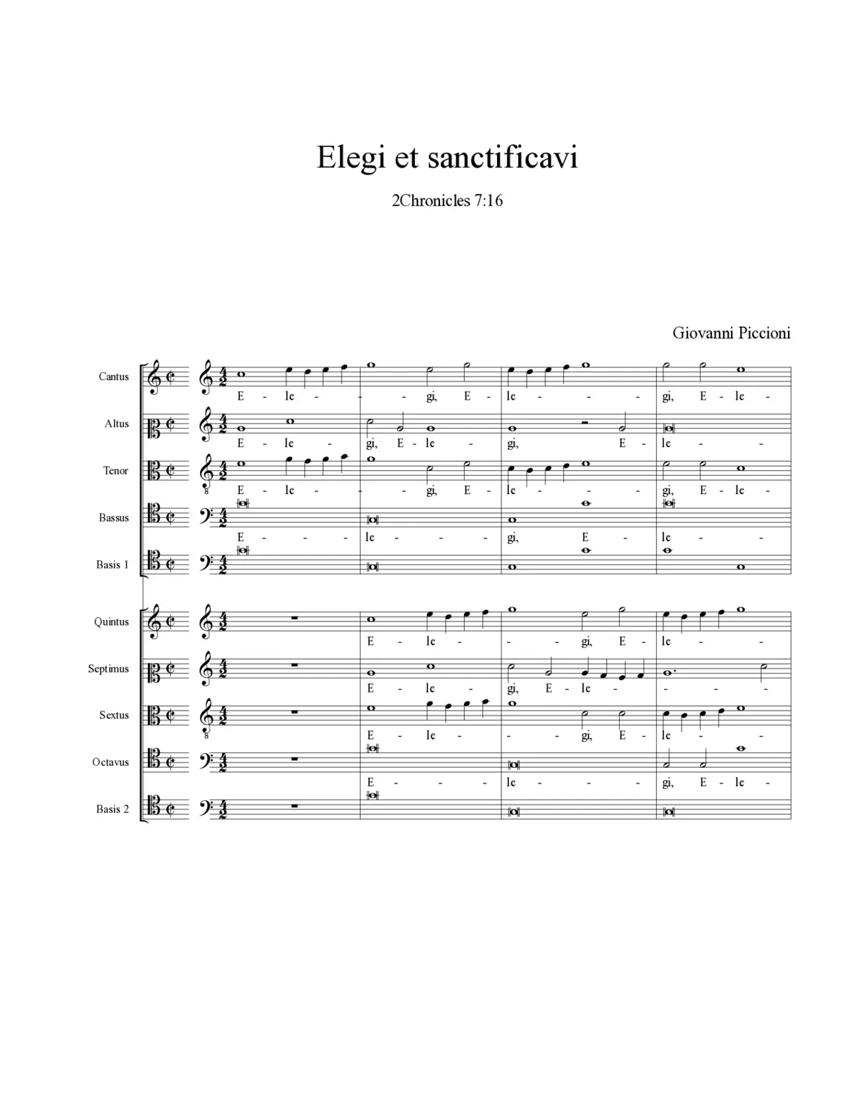 Elegi et sanctificavi - Page 1