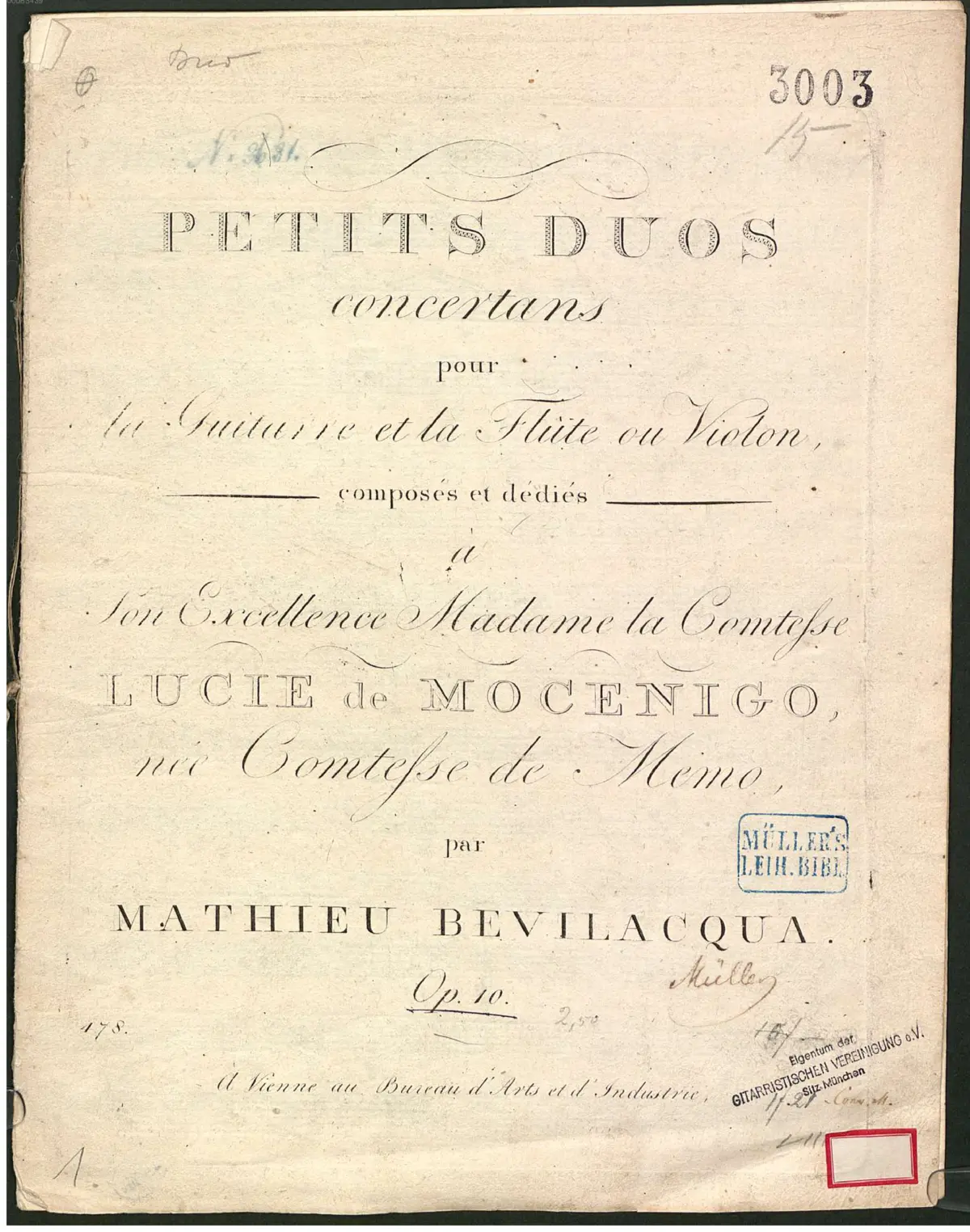 10 Petits duos concertans, Op.10 - Page 1