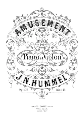 Amusement for Violin and Piano