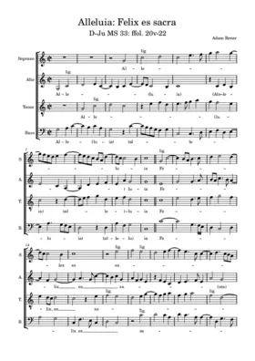 Alleluia - Felix es sacra virgo