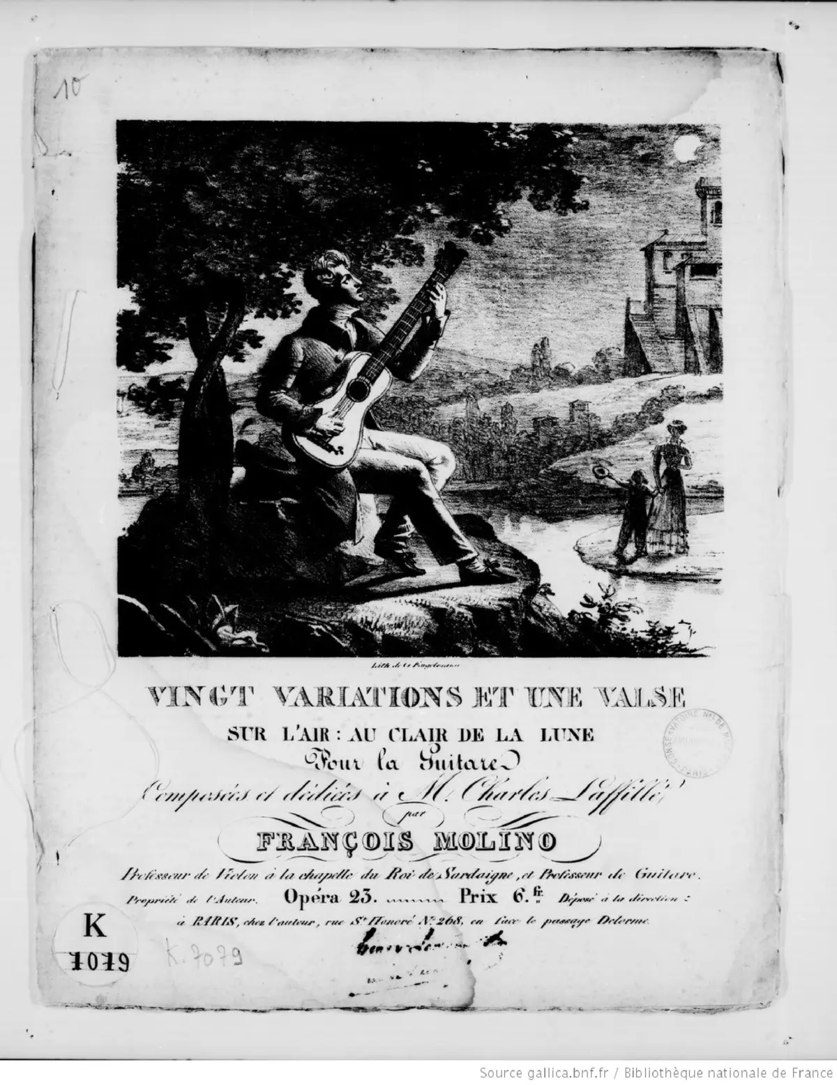 20 Variations et Valse sur l'air ''Au clair de la lune'' - Page 1