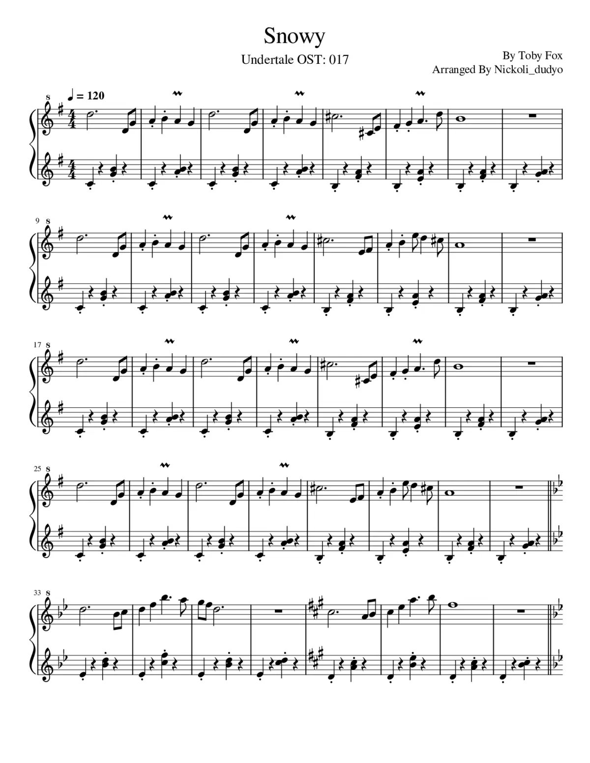 undertale - snowy - Page 1