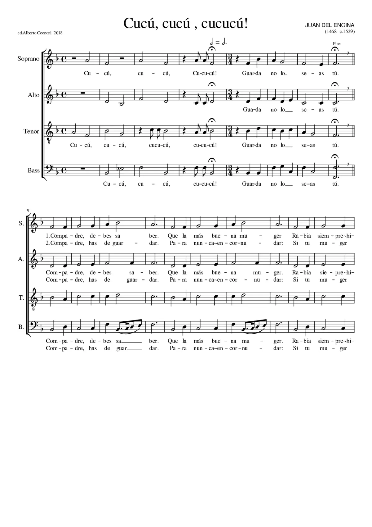 Cucú cucú cucucú! Tec em Canto 2018 - Page 1