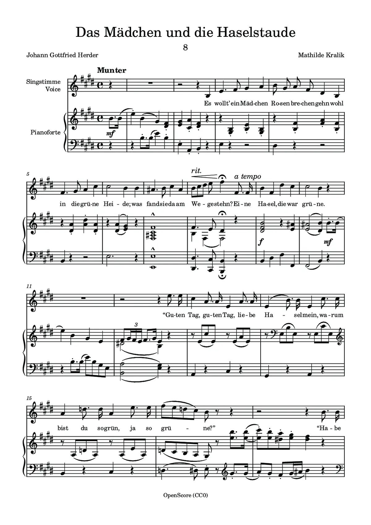 Das Mädchen und die Haselstaude - Page 1