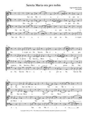 Sancta Maria ora pro nobis