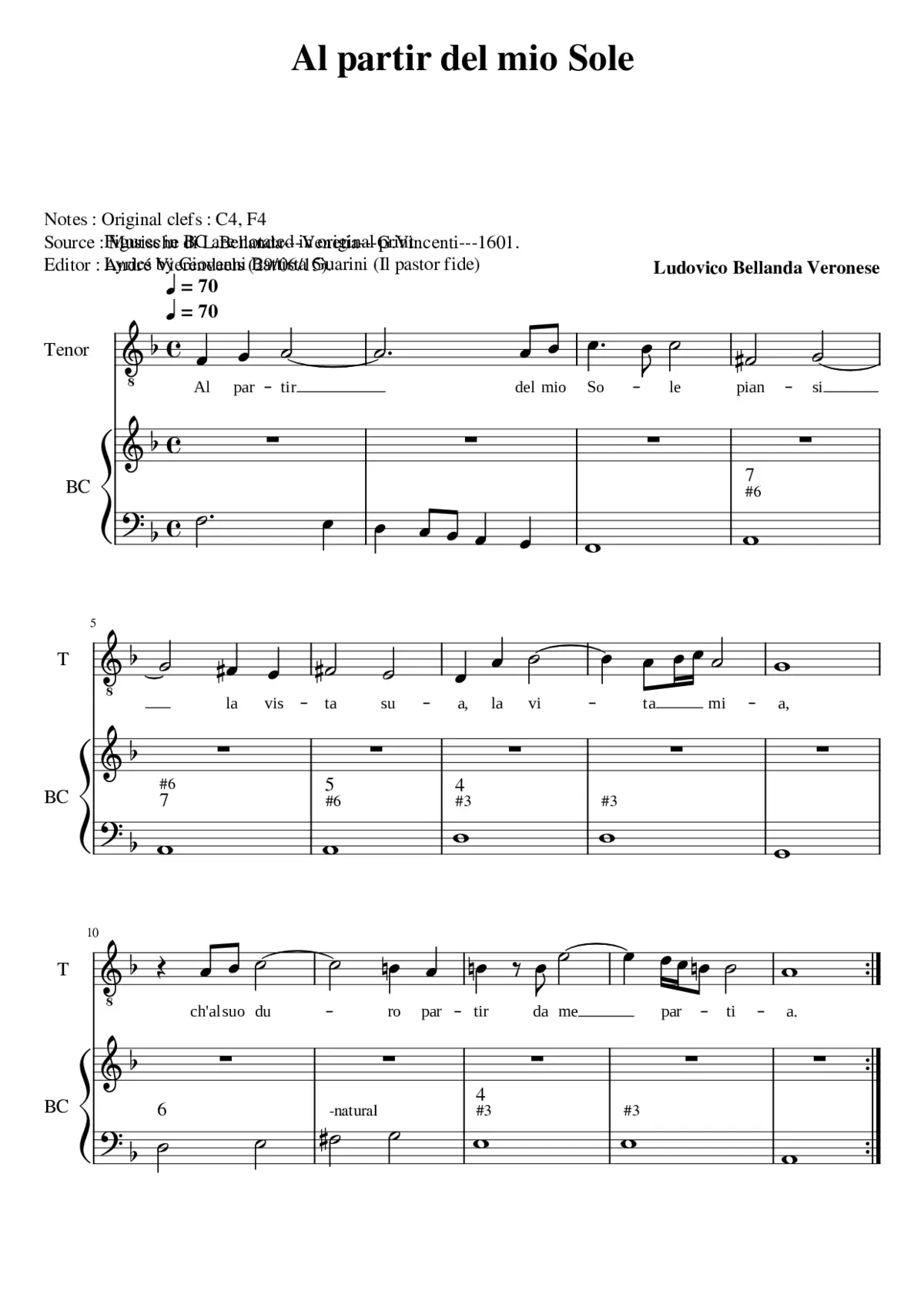 Al partir del mio Sole - Page 1