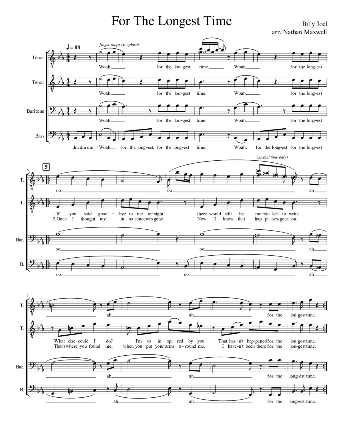 the longest time - Page 1