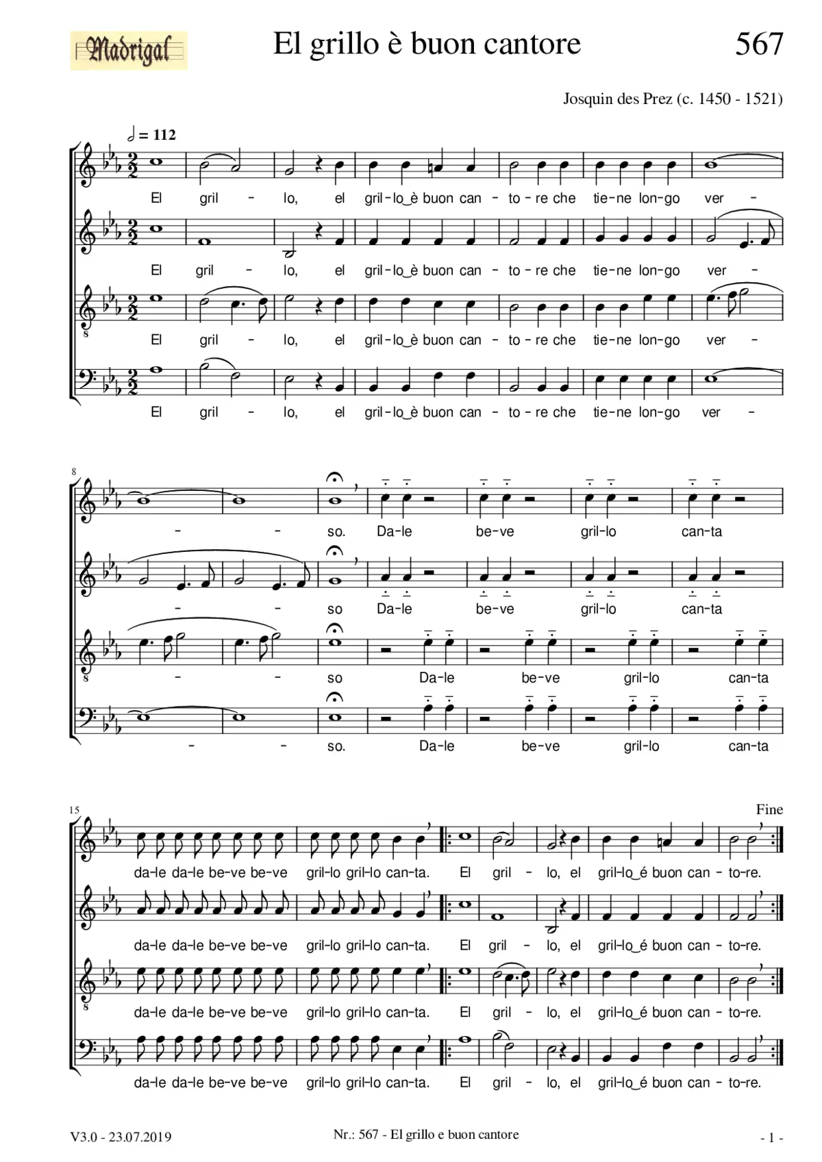 El grillo - Page 1
