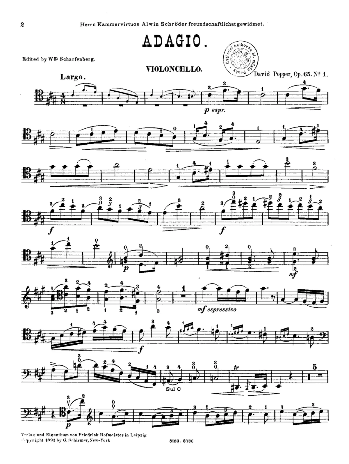 3 Pieces for Cello and Piano - Page 1