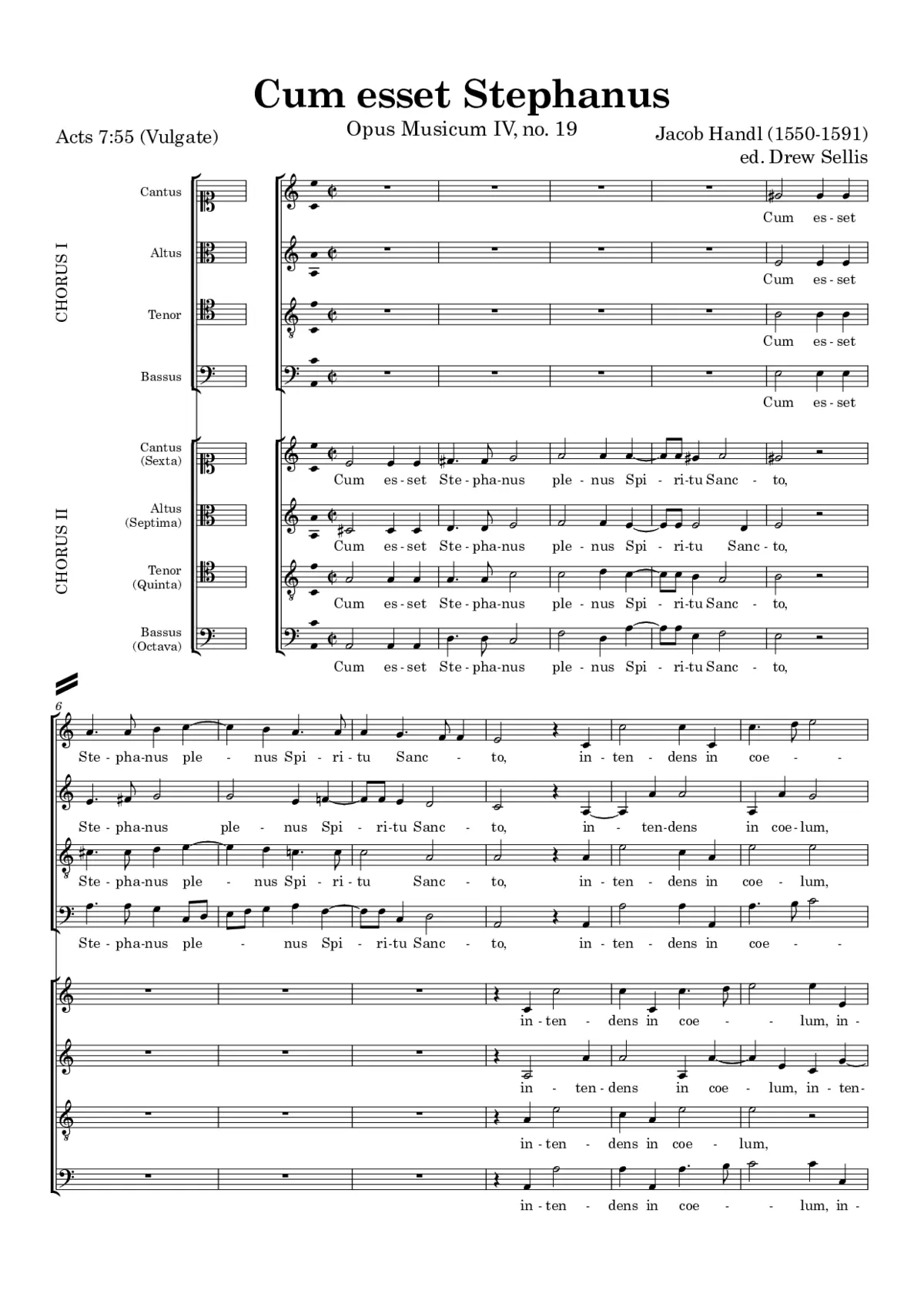 Cum esset Stephanus - Page 1