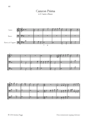 Canzon à canto e basso