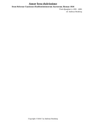 Amor Iesu dulcissime