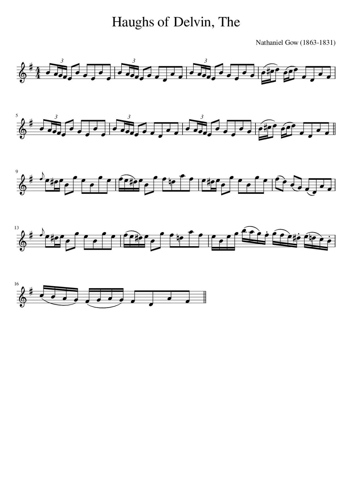 The Haughs of Delvin - Page 1