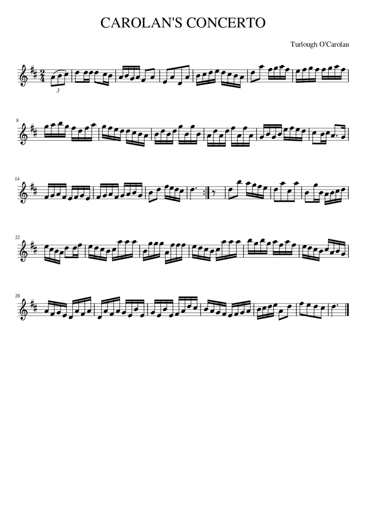 Carolan's Concerto - Page 1