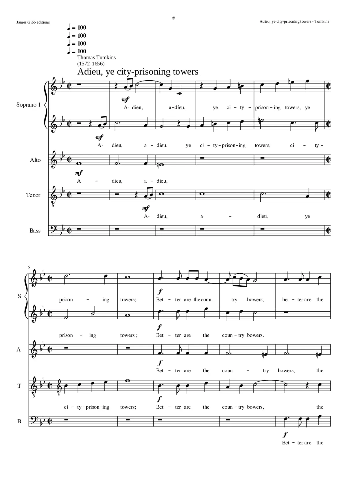 Adieu ye city pris'ning towers - Page 1